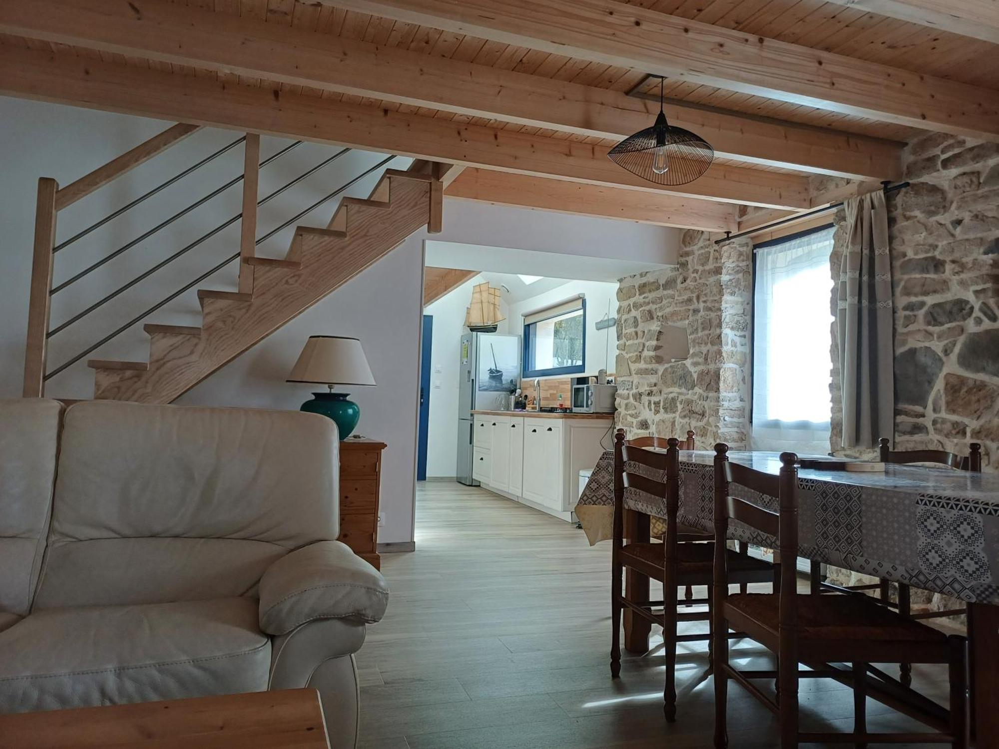 Charmante Petite Maison Rostiviec Bord De Mer Loperhet Buitenkant foto